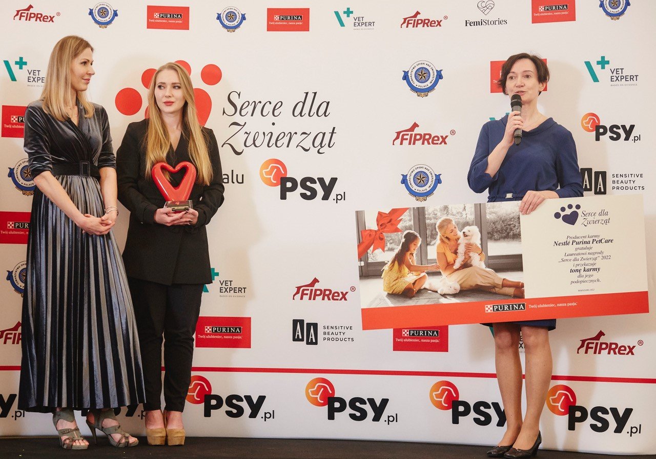 Tona karmy od Nestlé Purina dla laureatek plebiscytu „Serce dla Zwierząt 2022”