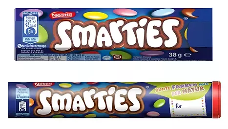 Smarties to marka czekoladowych cukierków pokrytych kolorowym lukrem.