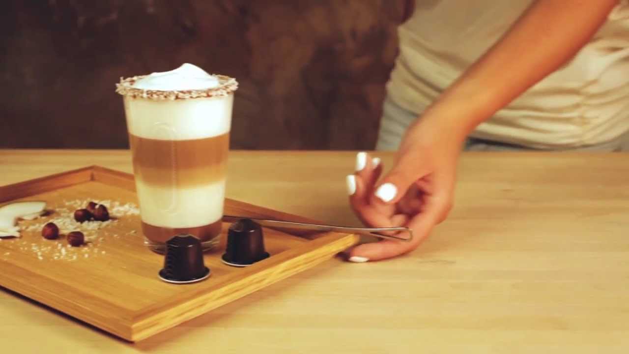 Nespresso - Przepis na „Czekoladowo - kokosowe Latte Macchiato".